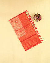 SC3964 - TISSUE SAREE WITH MEENA BUTTA AND COPPER ZARI